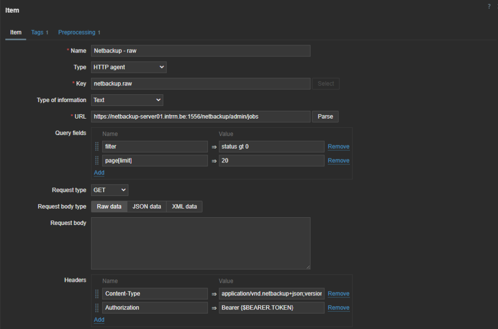 Preprocessing rules